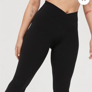 Aerie Real Me High Waisted Crossover Flare Leggings - XS